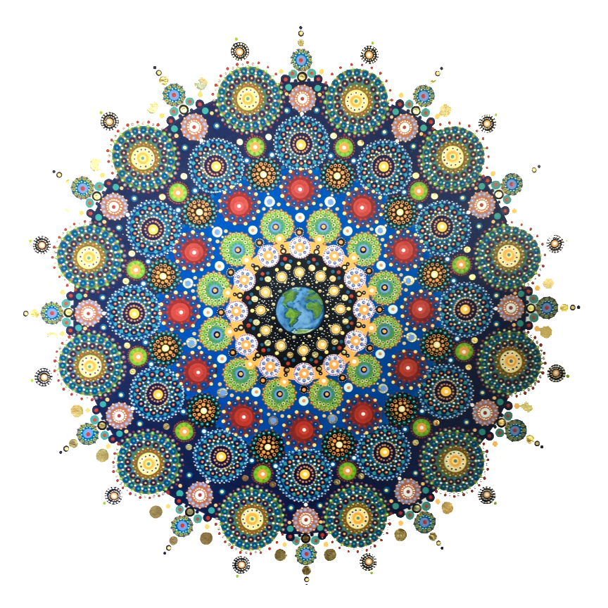 Gaia - Mandala to the Earth by artist Kim van Rijswijck